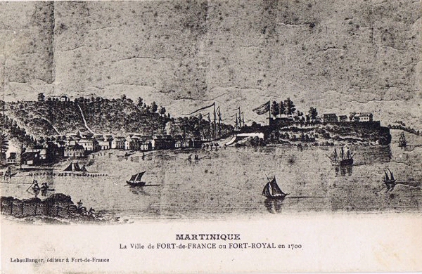 La ville de Fort Royal en 1700